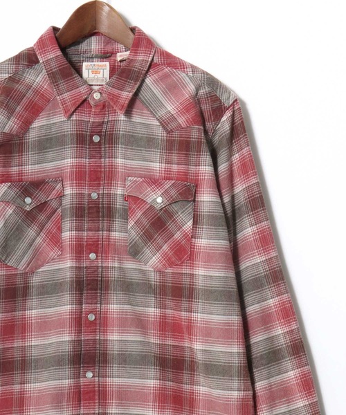 Levi's(リーバイス)の「Levi's/リーバイス BARSTOW WESTERN CHECK SHIRT/レギュラーフィット ウエスタンチェックシャツ/レギュラーカラーシャツ/レディース メンズ(シャツ/ブラウス・メンズ・ブルー/レッド・M/XL/L)」の14枚目の写真