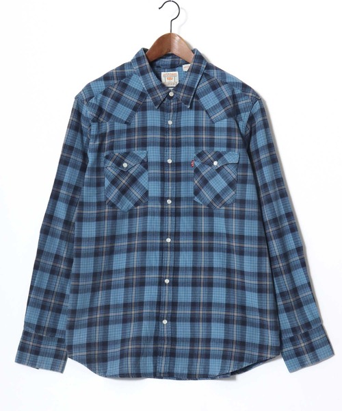 Levi's(リーバイス)の「Levi's/リーバイス BARSTOW WESTERN CHECK SHIRT/レギュラーフィット ウエスタンチェックシャツ/レギュラーカラーシャツ/レディース メンズ(シャツ/ブラウス・メンズ・ブルー/レッド・M/XL/L)」の15枚目の写真