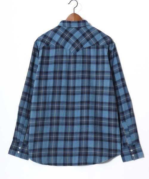 Levi's(リーバイス)の「Levi's/リーバイス BARSTOW WESTERN CHECK SHIRT/レギュラーフィット ウエスタンチェックシャツ/レギュラーカラーシャツ/レディース メンズ(シャツ/ブラウス・メンズ・ブルー/レッド・M/XL/L)」の3枚目の写真