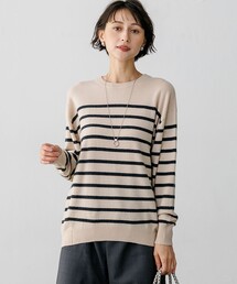 ピュアカシミヤ クルーネック ニット