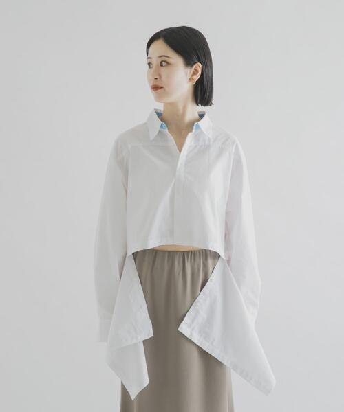 THE GOODLAND MARKET(ザグッドランドマーケット)の「cwtch ORGANIC 2WAY SHIRTS(シャツ/ブラウス・レディース・ライトブルー/ホワイト/ブラウン・FREE)」の19枚目の写真