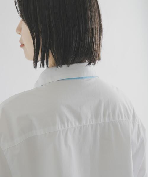 THE GOODLAND MARKET(ザグッドランドマーケット)の「cwtch ORGANIC 2WAY SHIRTS(シャツ/ブラウス・レディース・ライトブルー/ホワイト/ブラウン・FREE)」の22枚目の写真