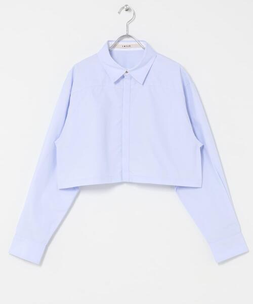 THE GOODLAND MARKET(ザグッドランドマーケット)の「cwtch ORGANIC 2WAY SHIRTS(シャツ/ブラウス・レディース・ライトブルー/ホワイト/ブラウン・FREE)」の14枚目の写真