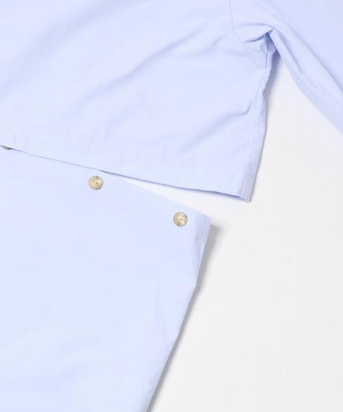 THE GOODLAND MARKET(ザグッドランドマーケット)の「cwtch ORGANIC 2WAY SHIRTS(シャツ/ブラウス・レディース・ライトブルー/ホワイト/ブラウン・FREE)」の15枚目の写真