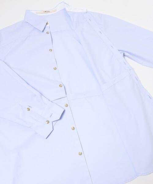 THE GOODLAND MARKET(ザグッドランドマーケット)の「cwtch ORGANIC 2WAY SHIRTS(シャツ/ブラウス・レディース・ライトブルー/ホワイト/ブラウン・FREE)」の16枚目の写真