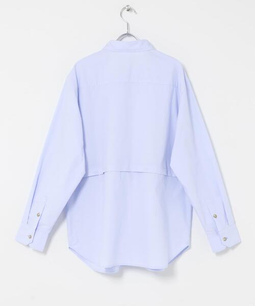 THE GOODLAND MARKET(ザグッドランドマーケット)の「cwtch ORGANIC 2WAY SHIRTS(シャツ/ブラウス・レディース・ライトブルー/ホワイト/ブラウン・FREE)」の17枚目の写真