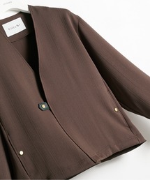 STUDIOUS（ステュディオス）の「【CULLNI】別注 Cord pique Relaxed Jacket（ノーカラージャケット）」