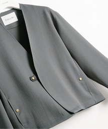 STUDIOUS（ステュディオス）の「【CULLNI】別注 Cord pique Relaxed Jacket（ノーカラージャケット）」