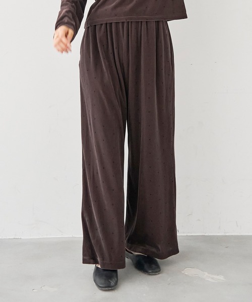 mil(ミル)の「ベロアパンツ【588218】(その他パンツ・レディース・グレー/ダークブラウン・M-Short/M-Regular/S-Short/S-Regular)」の19枚目の写真