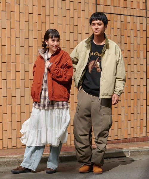 POWER TO THE PEOPLE（パワートゥーザピープル）の「ナイロン×コーデュロイ　リバーシブルジャケット（ブルゾン・メンズ・ダークオレンジ/ブラック/サンドベージュ/ブルー・MEDIUM/LARGE/X-LARGE）」の19枚目の写真