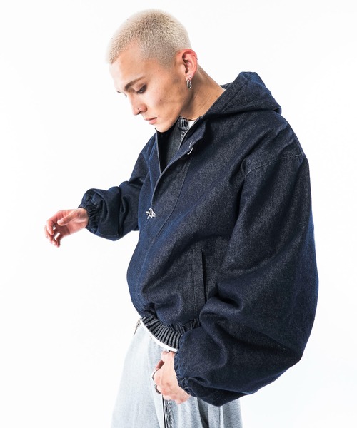 SHORT ROUND(ショートラウンド)の「SHORT ROUND/【26年秋冬新作】ファイヤーマンフードブルゾン(その他アウター・メンズ・ブラック系2/インディゴブルー・MEDIUM/LARGE)」の15枚目の写真