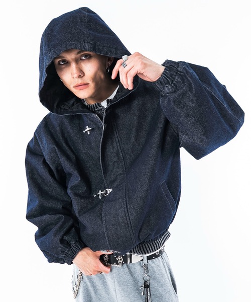 SHORT ROUND(ショートラウンド)の「SHORT ROUND/【26年秋冬新作】ファイヤーマンフードブルゾン(その他アウター・メンズ・ブラック系2/インディゴブルー・MEDIUM/LARGE)」の16枚目の写真