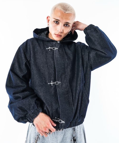 SHORT ROUND(ショートラウンド)の「SHORT ROUND/【26年秋冬新作】ファイヤーマンフードブルゾン(その他アウター・メンズ・ブラック系2/インディゴブルー・MEDIUM/LARGE)」の18枚目の写真