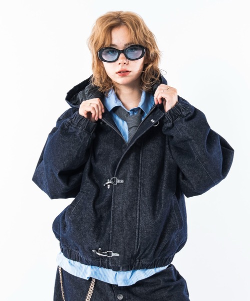 SHORT ROUND(ショートラウンド)の「SHORT ROUND/【26年秋冬新作】ファイヤーマンフードブルゾン(その他アウター・メンズ・ブラック系2/インディゴブルー・MEDIUM/LARGE)」の21枚目の写真