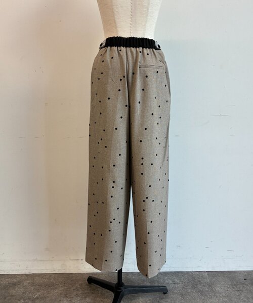 Jena espace merveilleux(ジェナ エスパスメルヴェイユ)の「フロッキードットパンツ(その他パンツ・レディース・ブラック/ベージュ・FREE)」の6枚目の写真