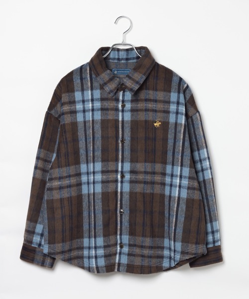 BEVERLY HILLS POLO CLUB(ビバリーヒルズポロクラブ)の「【BEVERLY HILLS POLO CLUB】シャギーチェックシャツ(シャツ/ブラウス・レディース・イエロー/ブルー/ブラウン・FREE)」の22枚目の写真