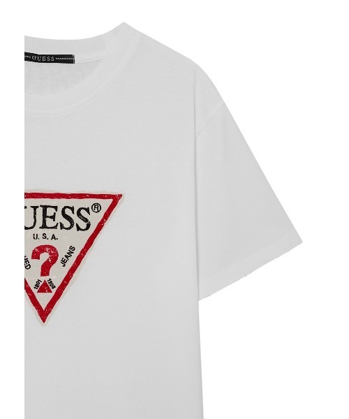 Guess(ゲス)の「【ヒョンジン 着用】 UNISEX S/Slv Tee Shirt Tシャツ 半袖 ロゴTシャツ(Tシャツ/カットソー・メンズ・グレー/ホワイト・MEDIUM/SMALL/X-SMALL/LARGE)」の10枚目の写真