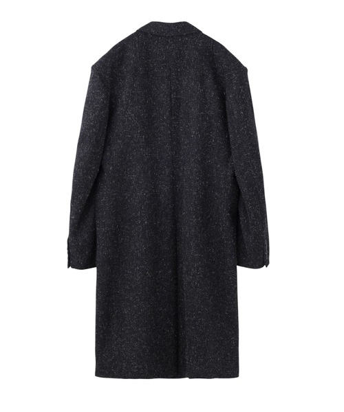 JOHN LAWRENCE SULLIVAN(ジョンローレンスサリバン)の「KEMP MELTON DOUBLE BREASTED CHESTERFIELD COAT(チェスターコート・メンズ・ブラック・46/44)」の2枚目の写真