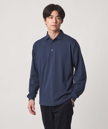 【WEB限定】JUST fit デイリー ドライ カッタウェイ 長袖 ポロシャツ -吸水速乾・抗菌-