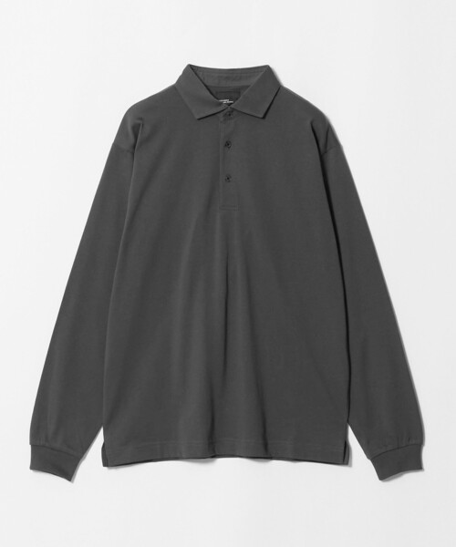 green label relaxing(グリーンレーベルリラクシング)の「【WEB限定】JUST fit デイリー ドライ カッタウェイ 長袖 ポロシャツ -吸水速乾・抗菌-(ポロシャツ・メンズ・ブラック/ダークグレー/ネイビー・M/XL/S/L)」の12枚目の写真