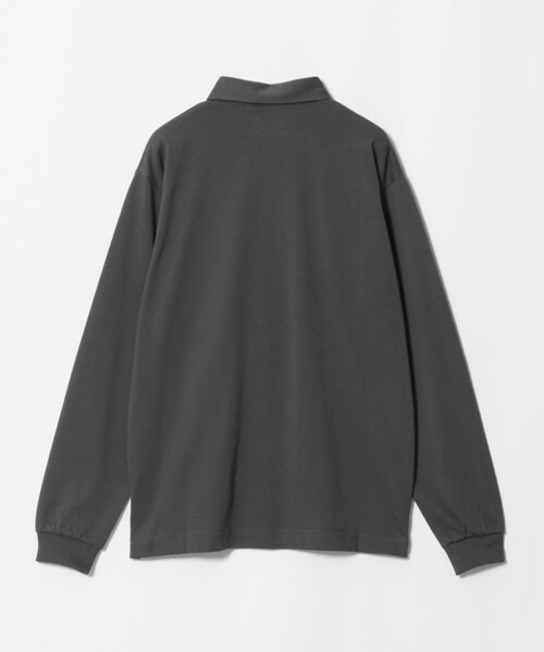 green label relaxing(グリーンレーベルリラクシング)の「【WEB限定】JUST fit デイリー ドライ カッタウェイ 長袖 ポロシャツ -吸水速乾・抗菌-(ポロシャツ・メンズ・ブラック/ダークグレー/ネイビー・M/XL/S/L)」の13枚目の写真