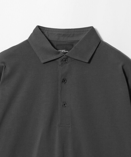 green label relaxing(グリーンレーベルリラクシング)の「【WEB限定】JUST fit デイリー ドライ カッタウェイ 長袖 ポロシャツ -吸水速乾・抗菌-(ポロシャツ・メンズ・ブラック/ダークグレー/ネイビー・M/XL/S/L)」の14枚目の写真