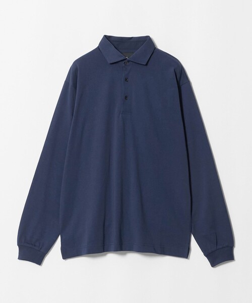 green label relaxing(グリーンレーベルリラクシング)の「【WEB限定】JUST fit デイリー ドライ カッタウェイ 長袖 ポロシャツ -吸水速乾・抗菌-(ポロシャツ・メンズ・ブラック/ダークグレー/ネイビー・M/XL/S/L)」の22枚目の写真