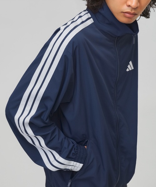 adidas（アディダス）の「アディダス adidas スタジアム ライト ツイル ルーズフィット トラックジャケット（ジャージ・メンズ・ブラック/ネイビー/バーガンディー・L/3L/LL/M/S）」の11枚目の写真