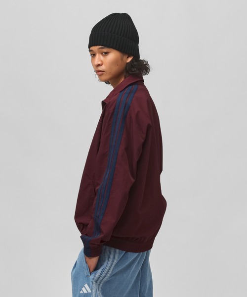 adidas（アディダス）の「アディダス adidas スタジアム ライト ツイル ルーズフィット トラックジャケット（ジャージ・メンズ・ブラック/ネイビー/バーガンディー・L/3L/LL/M/S）」の14枚目の写真