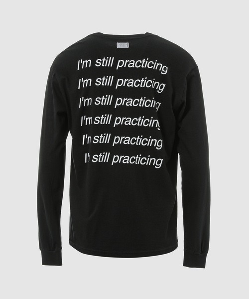 TANGTANG(タンタン)の「TEXT/PRACTICING(Tシャツ/カットソー・メンズ・ブラック・M/XL/L)」の5枚目の写真