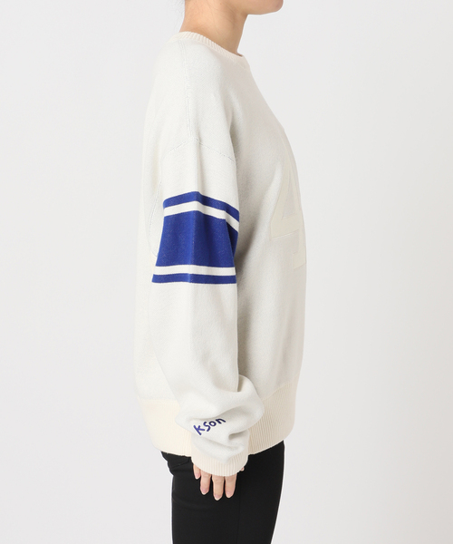 Russell Athletic(ラッセルアスレティック)の「別注【RUSSELL ATHLETIC*JM for JS】スウェットライクニット(ニット/セーター・レディース・アイボリー/キャメル・FREE)」の19枚目の写真