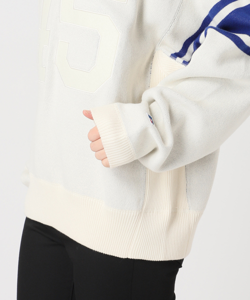 Russell Athletic(ラッセルアスレティック)の「別注【RUSSELL ATHLETIC*JM for JS】スウェットライクニット(ニット/セーター・レディース・アイボリー/キャメル・FREE)」の21枚目の写真