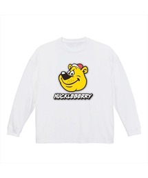NOBOUND(ノーバウンド) 長袖Tシャツ ハックルベリー イラスト プリント ビッグシルエット 5.6オンス ビッグTシャツ メンズ レディース ユニセックス ストリート
