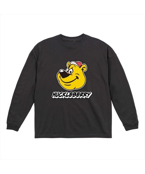 NOBOUND(ノーバウンド)の「NOBOUND(ノーバウンド) 長袖Tシャツ ハックルベリー イラスト プリント ビッグシルエット 5.6オンス ビッグTシャツ メンズ レディース ユニセックス ストリート(Tシャツ/カットソー・メンズ・ホワイト/スミクロ/ブラック・XL/L/M/S)」の3枚目の写真