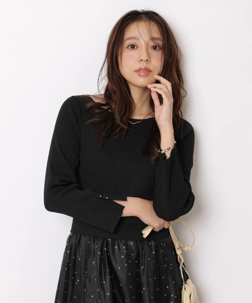 JUSGLITTY(ジャスグリッティー)の「ドットティアードドッキングワンピース(ワンピース・レディース・ブラック/オフホワイト/ブラウン・2/1)」の9枚目の写真
