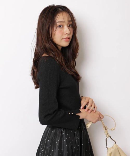 JUSGLITTY(ジャスグリッティー)の「ドットティアードドッキングワンピース(ワンピース・レディース・ブラック/オフホワイト/ブラウン・2/1)」の10枚目の写真