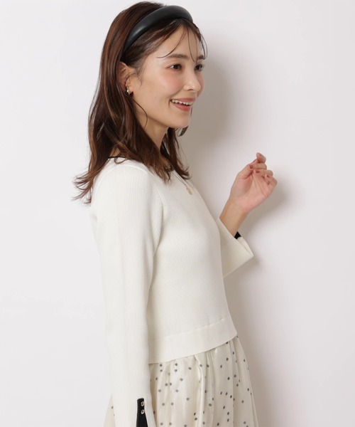 JUSGLITTY(ジャスグリッティー)の「ドットティアードドッキングワンピース(ワンピース・レディース・ブラック/オフホワイト/ブラウン・2/1)」の19枚目の写真