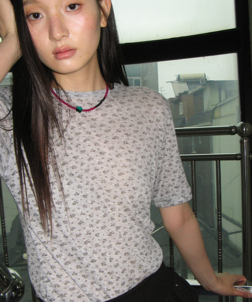 RONRON（ロンロン）の「DETACHABLE BUTTON SLIM LONG SLEEVE GREY（Tシャツ/カットソー・レディース・その他・FREE）」の3枚目の写真