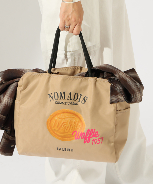 NOMADIS(ノマディス)の「《岡山店/WEB限定》【NOMADIS × HAKUJUJI】 コラボ SAC2W(トートバッグ・レディース・ベージュ・FREE)」の2枚目の写真