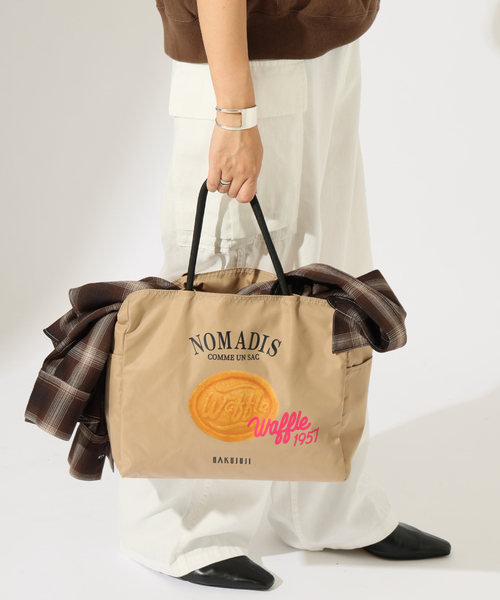 NOMADIS(ノマディス)の「《岡山店/WEB限定》【NOMADIS × HAKUJUJI】 コラボ SAC2W(トートバッグ・レディース・ベージュ・FREE)」の4枚目の写真