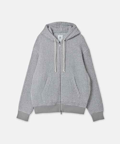 SEAGREEN(シーグリーン)の「SEAGREEN(シーグリーン) WOOL ONI WAFFLE HOODIE ウールオニワッフルフーディ(パーカー・メンズ・ブラウン/ライトグレー/モカ・4/2/3)」の5枚目の写真