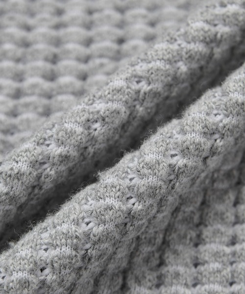SEAGREEN(シーグリーン)の「SEAGREEN(シーグリーン) WOOL ONI WAFFLE HOODIE ウールオニワッフルフーディ(パーカー・メンズ・ブラウン/ライトグレー/モカ・4/2/3)」の7枚目の写真