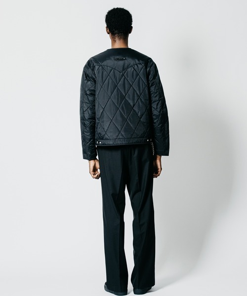 CRIMIE（クライミー）の「DIAMOND-QUILTED BIKER CARDIGAN JACKET（ノーカラージャケット・メンズ・ブラック・XL/L/M/S/XXL）」の11枚目の写真