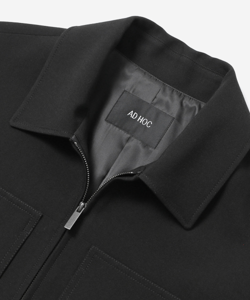 ADHOC（アドホック）の「メンズ TR ポケットポイント ジップアップ ブルゾン (BLACK) (HC9UJ11)（ブルゾン・メンズ・その他・100/95/105）」の3枚目の写真