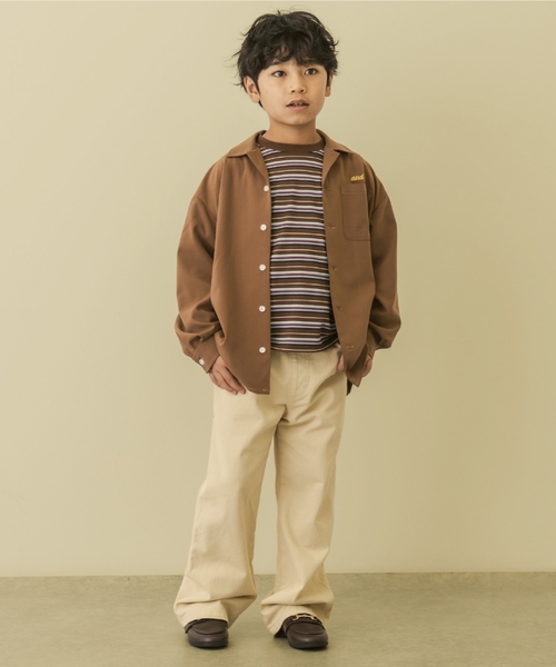 and D. petit main(アンドディープティマイン)の「【365D.】アソートボーダー長袖Tシャツ(Tシャツ/カットソー・キッズ・ブラック/ブラウン/ブルー/サックスブルー/レッド・140cm/130cm/100cm/90cm/110cm/120cm)」の7枚目の写真