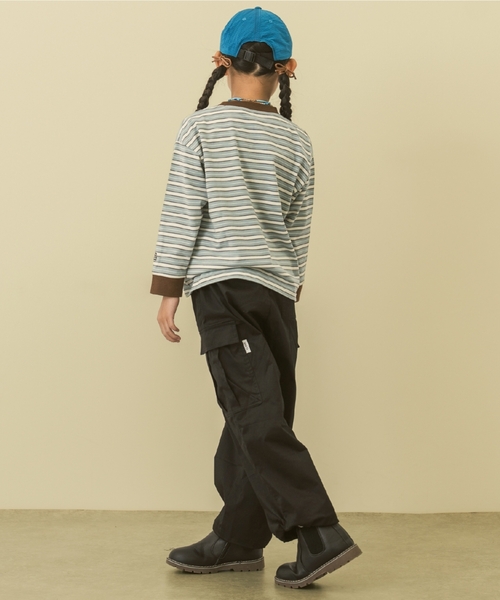 and D. petit main(アンドディープティマイン)の「【365D.】アソートボーダー長袖Tシャツ(Tシャツ/カットソー・キッズ・ブラック/ブラウン/ブルー/サックスブルー/レッド・140cm/130cm/100cm/90cm/110cm/120cm)」の15枚目の写真