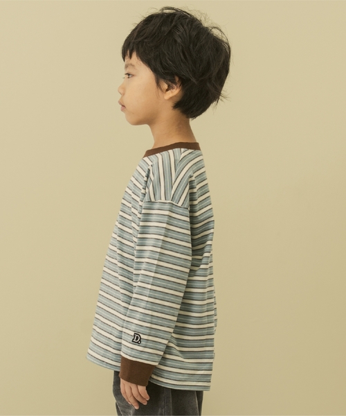 and D. petit main(アンドディープティマイン)の「【365D.】アソートボーダー長袖Tシャツ(Tシャツ/カットソー・キッズ・ブラック/ブラウン/ブルー/サックスブルー/レッド・140cm/130cm/100cm/90cm/110cm/120cm)」の17枚目の写真