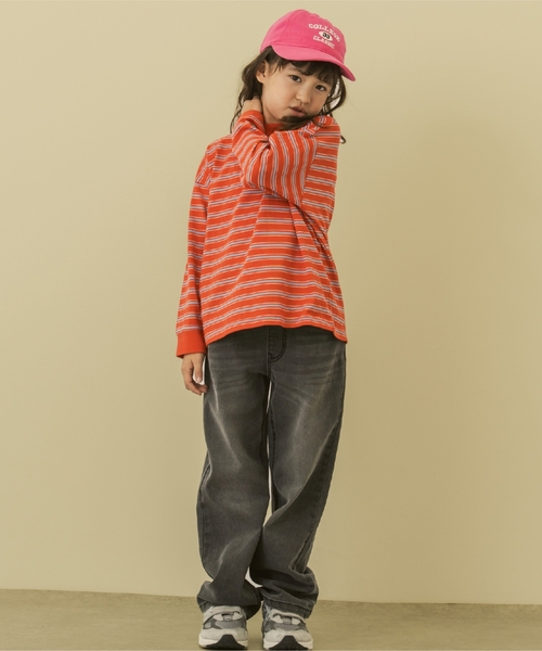 and D. petit main(アンドディープティマイン)の「【365D.】アソートボーダー長袖Tシャツ(Tシャツ/カットソー・キッズ・ブラック/ブラウン/ブルー/サックスブルー/レッド・140cm/130cm/100cm/90cm/110cm/120cm)」の21枚目の写真