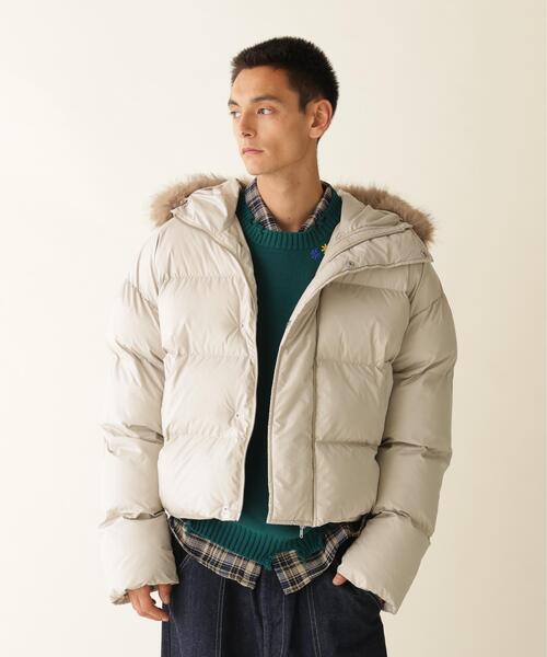 BEAVER(ビーバー)の「B omnivore/ビーオムニボー HOOD FUR BLOUSON フードファーブルゾン(ダウンジャケット/コート・メンズ・ブラウン/ベージュ/ブラック・L/M)」の3枚目の写真