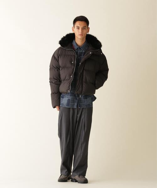 BEAVER(ビーバー)の「B omnivore/ビーオムニボー HOOD FUR BLOUSON フードファーブルゾン(ダウンジャケット/コート・メンズ・ブラウン/ベージュ/ブラック・L/M)」の22枚目の写真